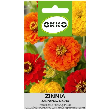 Sēklas Okko cīnijas California Giants, 0.5 g