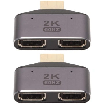 2 iepakojumi HDMI vīrišķā adaptera uz sievišķo ada