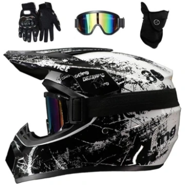 Dubultā sporta motokrosa ķivere, jauniešu bērnu in