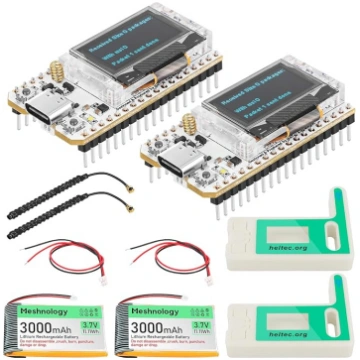 2 iepakojuma ESP32 Lora V3 moduļu plates ar 3000 m