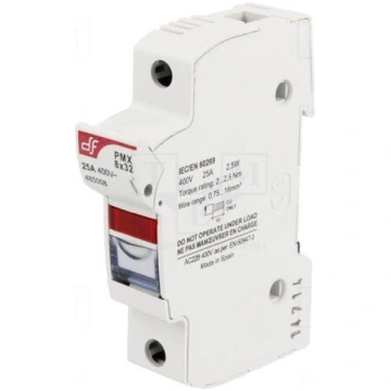 Fuse holder | 8x31mm | for DIN rail mounting | 25A