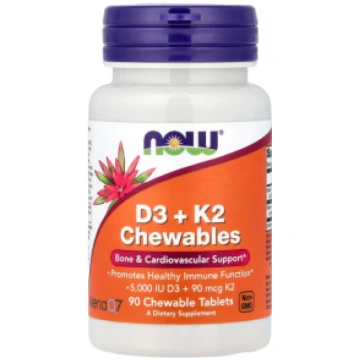 Vitamin D3 + K2 Chewables Now Foods 90 chewables