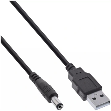 InLine adaptera kabelis USB A male uz DC 5.5x2.10m