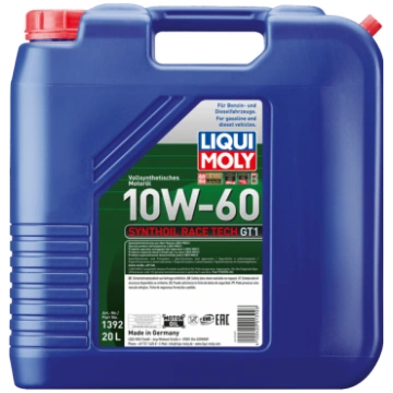 Motoreļļa LIQUI MOLY SYNTHOIL RACE TECH GT1 10W60 