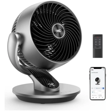 Dreo viedie galda ventilatori guļamistabai, 120°+9