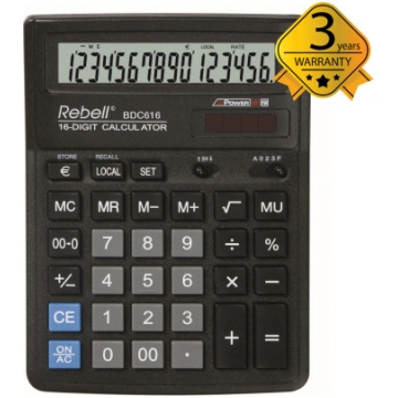 Calculator Desktop Rebell BDC616 | 121REBDC616 | 8
