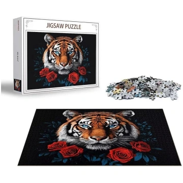 Puzzle Tiger Puzzle 4000 gabaliņu Rose koka puzzle