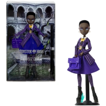 Monster High - X Wednesday Collectible Doll, Bianc