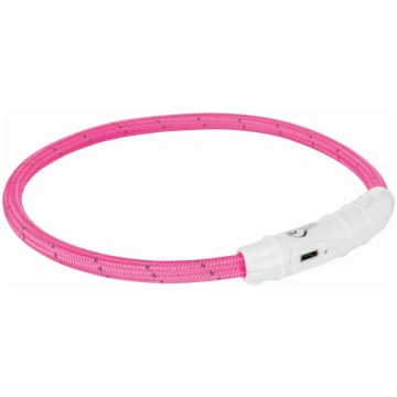 Trixie Flash Light Ring USB atstarojoša kakla siks