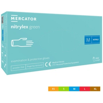 MERCATOR Nitrylex Green XS 100gab (vienreizlietoja