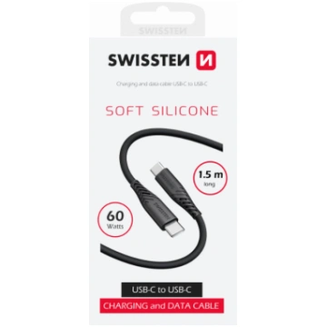 Swissten Soft Silicone Kabelis USB-C / USB-C / 1.5