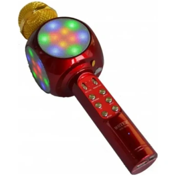 Goodbuy LED 360 karaoke mikrofons ar skaļruni Blue