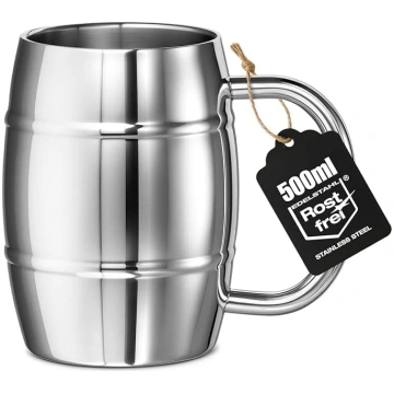 Nerūsējošā tērauda krūze XL – 500 ml termokrūze, i
