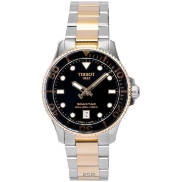 Tissot Seastar 1000 Zelta toņa nerūsējošā tērauda 