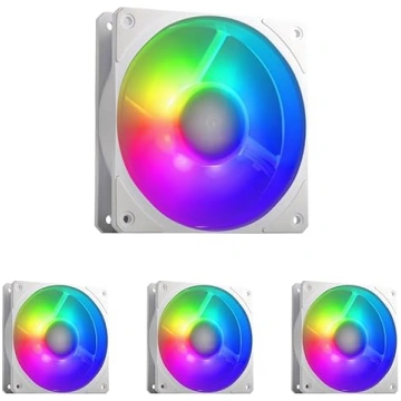 Cooler Master Mobius 120P ARGB ventilators, White 