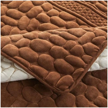 YEARLY Thick Sofa Cover, Short Plush Quilted Sofa 