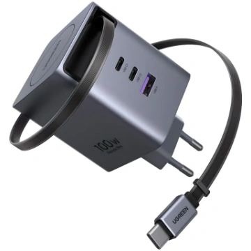 Ugreen 65828 Nexode 100W GaN įkroviklis su ištrauk
