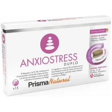 Prisma Natural Anxiostress Duplo 15 Bilayer Tablet