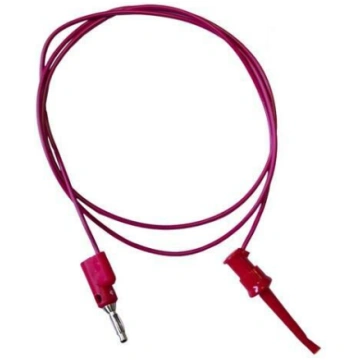 Test lead; 5A; clip-on hook probe,banana plug 4mm;
