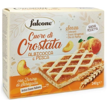 Aprikožu un persiku tarte FALCONE, 240g