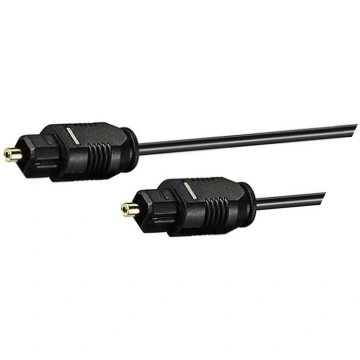 Cable; Toslink plug,both sides; 0.5m; Øcable: 2.2m