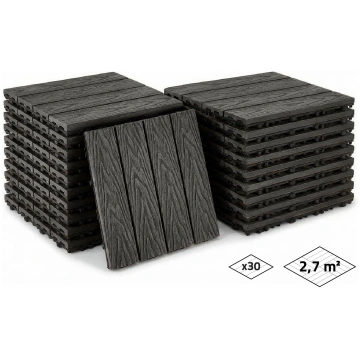 30 JURA kompozītmateriālu terases flīžu komplekts,