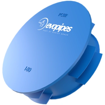 Evopipes gala vāks EVOCAB caurulēm D=160mm zils, 8