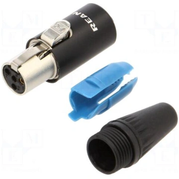 Connector: XLR mini | plug | female | 5A | 500V | 