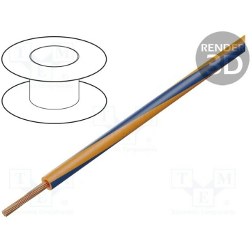 Wire; H07V2-K; stranded; Cu; 10mm2; 8AWG; PVC; ora