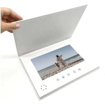 10" video buklets A4 ar cieto aizmuguri un statīvu