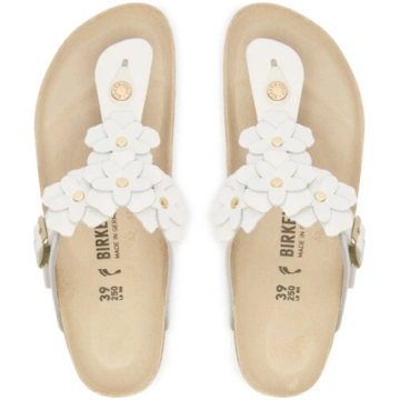 Birkenstock Čības uz pirksta Gizeh 1026735 Balts
