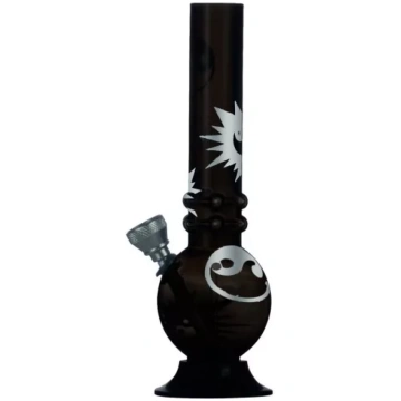 Akrila ūdenspīpe "Yin Yang" 16cm - Ūdenspīpes - Vī