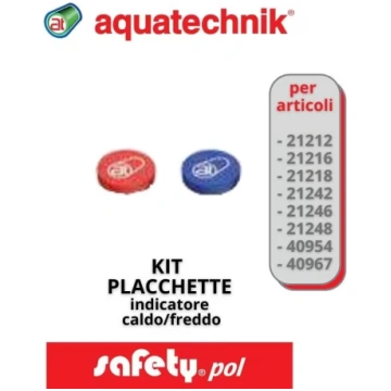 KIT PLACCHETTE INDICATORE CALDO/FREDDO (SAFETY) aq