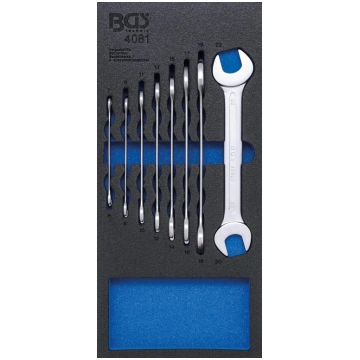 TOOL TRAY 1/3: DOUBLE OPEN END SPANNER SET | 6 - 2
