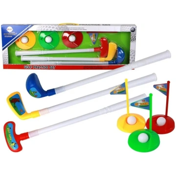 Bērnu mini golfa komplekts LEANToys — 12 daļas (nū