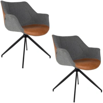 Zuiver Doulton Chairs brown ANEB011TN65DCT