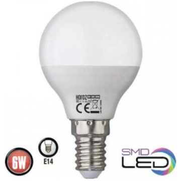6W, 510lm, 3000K, Spuldze E14, LED, Horoz, ELITE, 