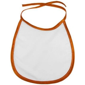 Baby bib with orange trimming Sublimation Thermal 