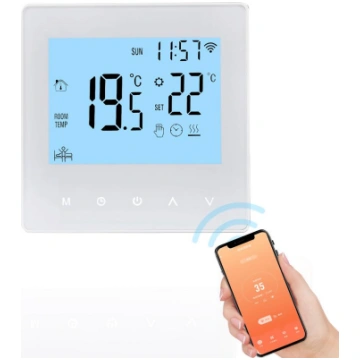 Smart Tuya WiFi termostats 16A/3A digitālais progr