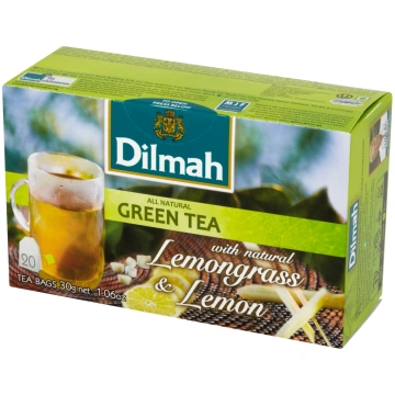 Zaļā tēja Dilmah Lemongrass & Lemon, 20gabx1,5g DH