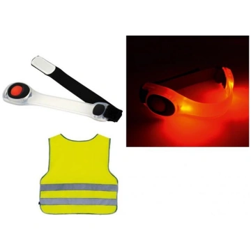 Bērnu drošības veste + Led aproce komplekts (01140