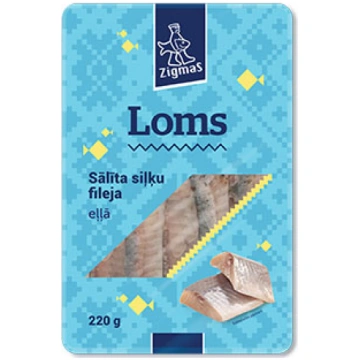 Siļķes fileja sālīta Loms 220g