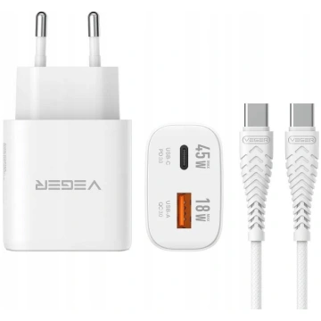 Ladowarka Veger Ladowarka sieciowa do telefonu USB