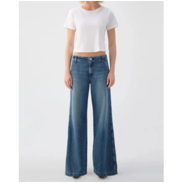 AMO Edith Wide Leg Trouser Romance