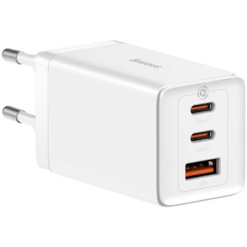Baseus Wall charger GaN5 Pro 2xUSB-C + USB, 65W (w