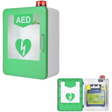 AED defibrilatora glabāšanas skapis, sienas AED sk