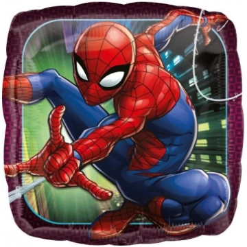 Folija balons "Spiderman kvadratveida" , 45 cm