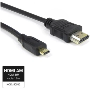 Kabelis Qoltec Hdmi Micro - Hdmi 1.5m Melns (50510
