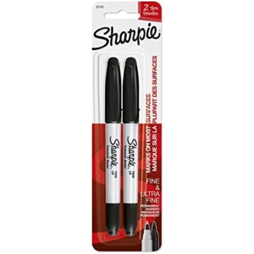 Sharpie Marķieris Ultra Fine Extra Fein Melns 2gab