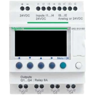 Schneider Relejs Kompakts Zelio Logic Rtc Lcd 240v